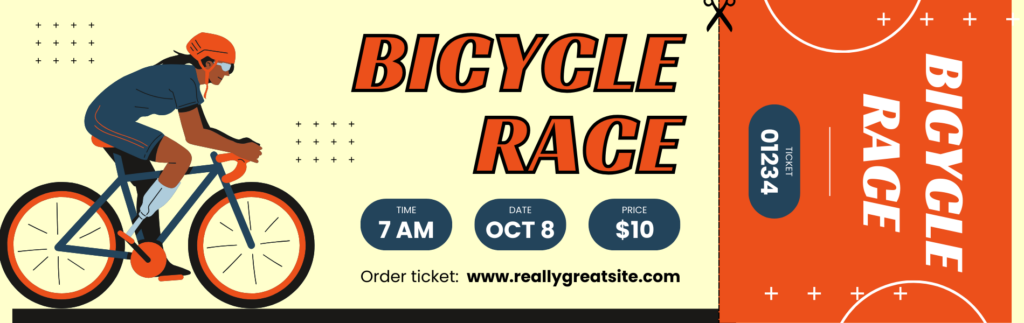 primer banner size bicycle race.